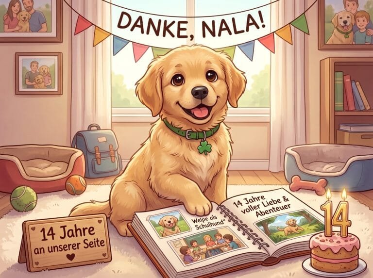 14 Jahre voller Liebe, Pfotenabdrücke und unendlicher Dankbarkeit. ❤️